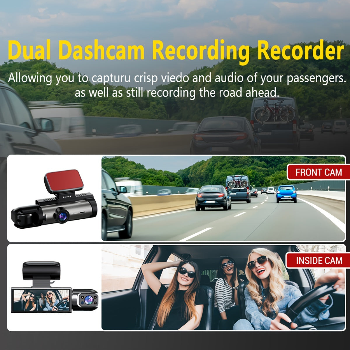 1080P Dual Camera Dash Cam