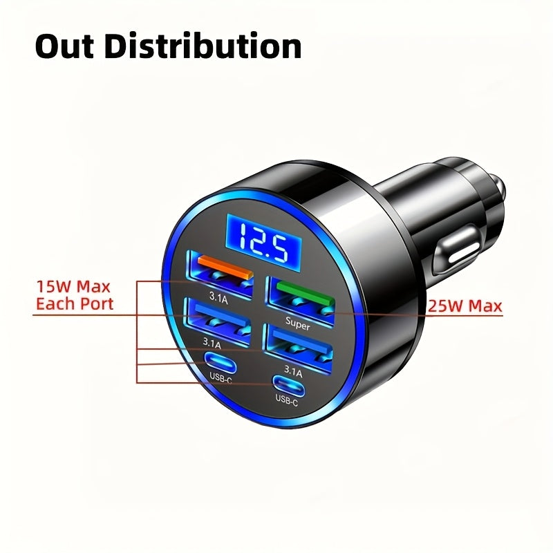 Multi-Port 4USB Car Charger